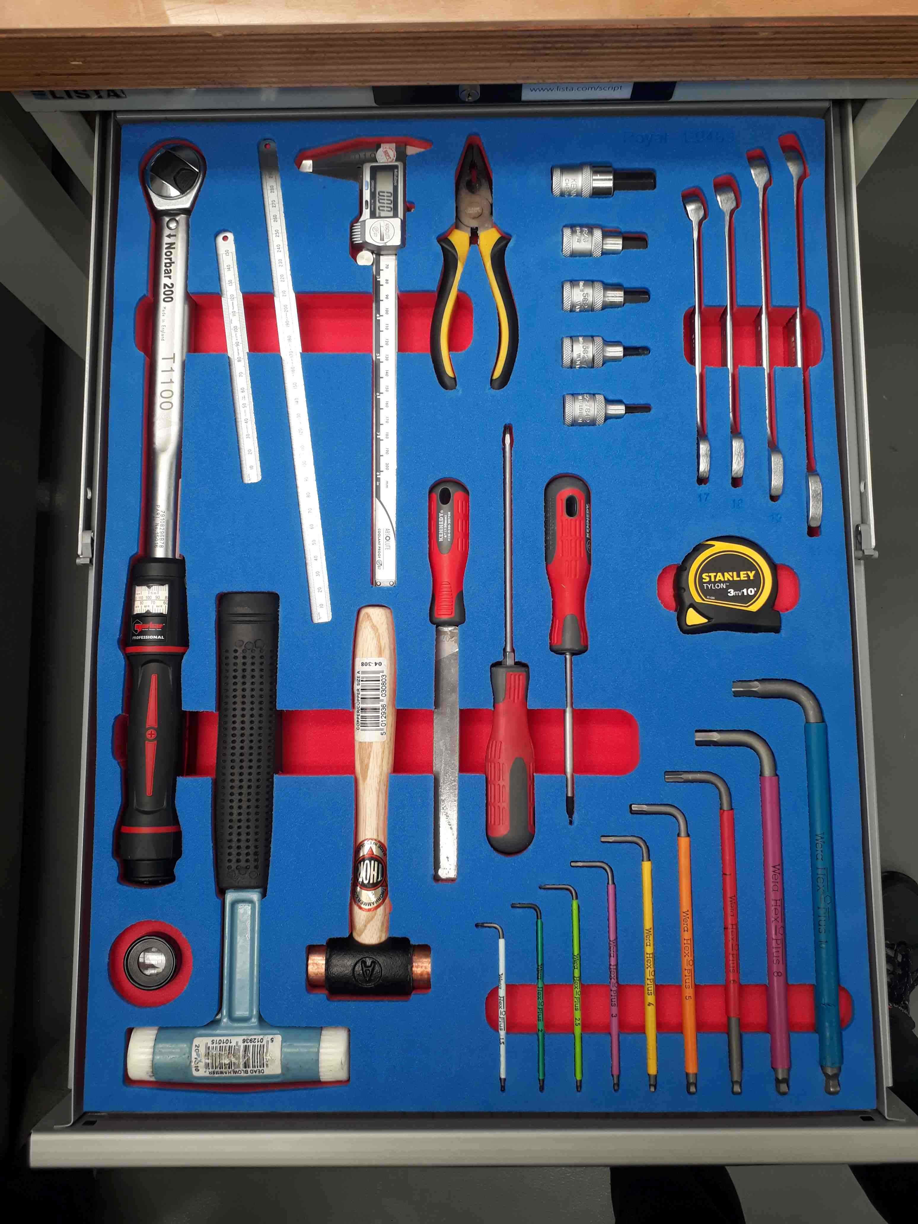 Easy to find everything Nice and tidy